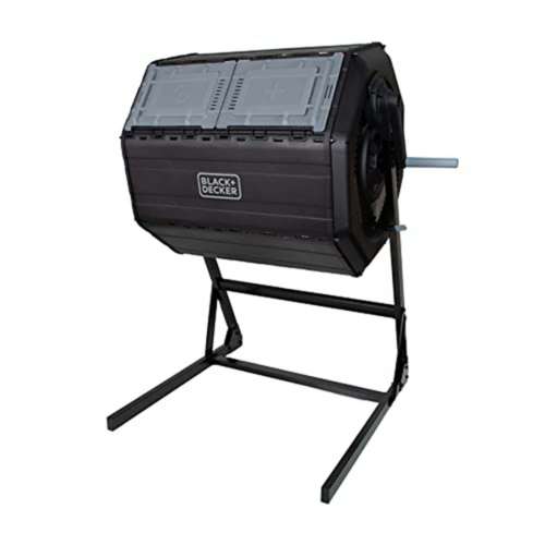 Black+Decker 40 Gallon Black Plastic/Steel Tumbling Composter with Lid
