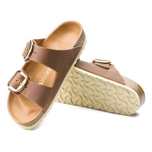 Women's Birkenstock Arizona Big Buckle Leather Slide Sandals