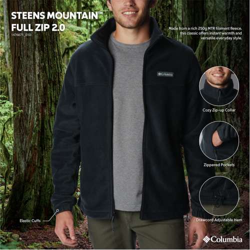 Columbia Steens Mountain para Hombre-Shark/Stone green