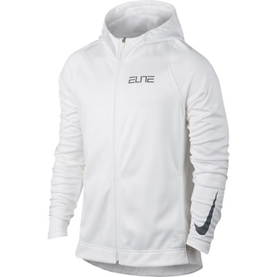 white nike elite hoodie