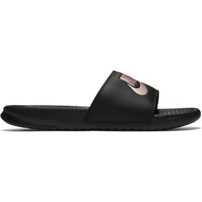 womens nike slides black