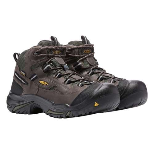 Men's KEEN Braddock Waterproof Mid Steel Toe Hiking Boots