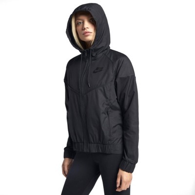 nike black womens windbreaker