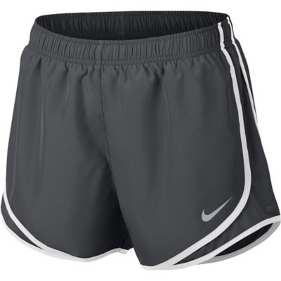 grey and white nike shorts