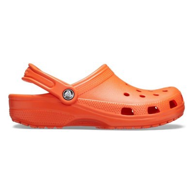 bright orange crocs