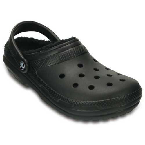 mens white fur lined crocs