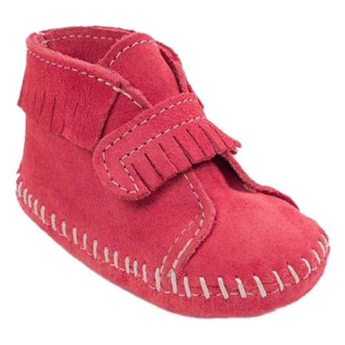 Baby Minnetonka Front Strap Bootie Slippers