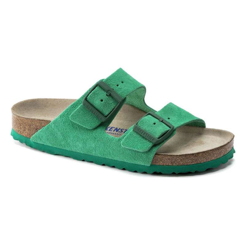 green birkenstock sandals