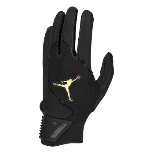 Jordan Adult Fly Elite Batting Gloves, Men's, Small, Black/Red