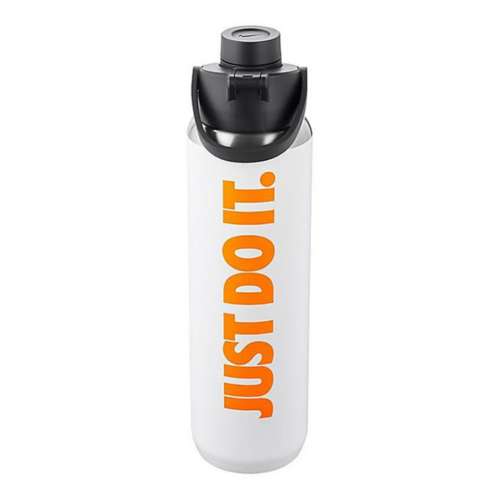 Nike Stainless Steel Recharge Chug Bottle in White/ Stainless Steel Recharge Chug Bottle Size 24oz