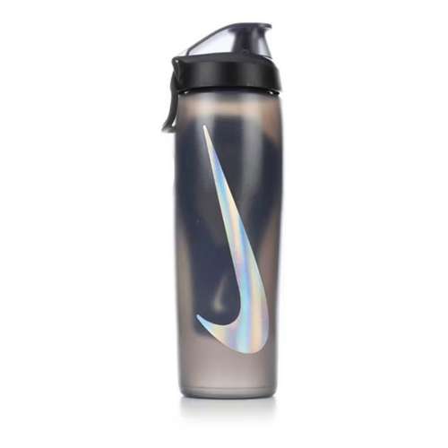 Nike Refuel 32 oz. Water Bottle with Locking Lid, Actiongrape/Blk/Met Gold