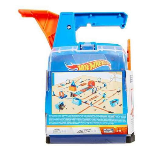 Hot wheels track builder display launcher with 2 hot sale vehicles