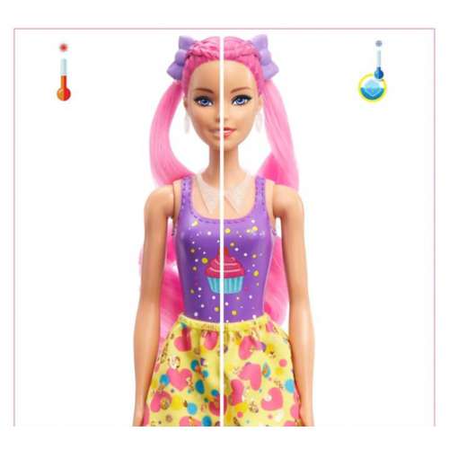 Barbie Color Reveal Glitter Hair Swaps Doll and 25 Surprises Set