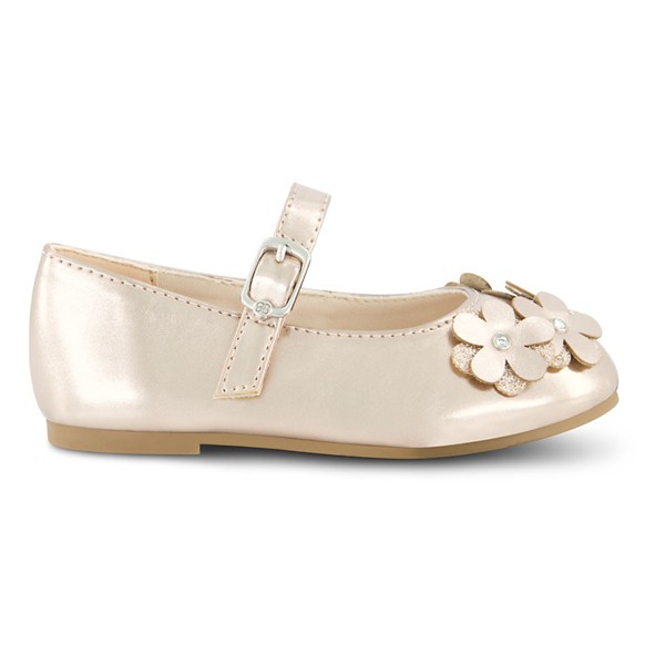 Girls' Jessica Simpson Amy Petal Flats Toddler Regular 10T Champagne