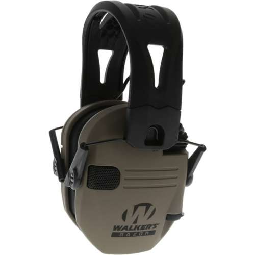 Walker Razor TactiGrip Electronic Muffs with Rubber Headband