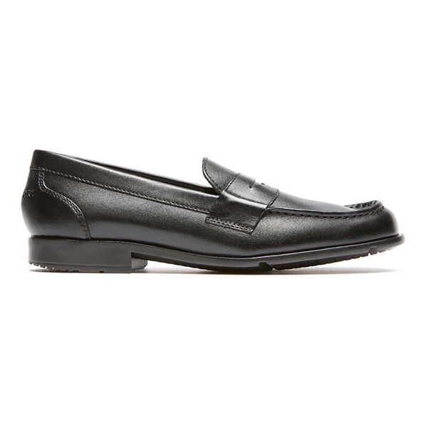 Men's Rockport Classic Penny Loafers Regular 9 Black Leather