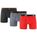 Men's adidas Performance Fabric 3 Pack Boxer Briefs
