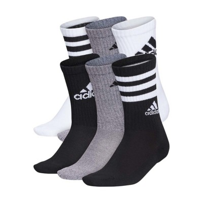 Kids' b37769 adidas Cushioned Mix 6 Pack Crew Socks