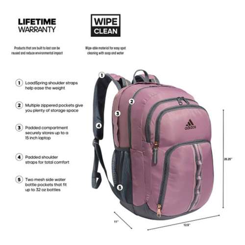 Adidas prime iv backpack cheap lifetime warranty