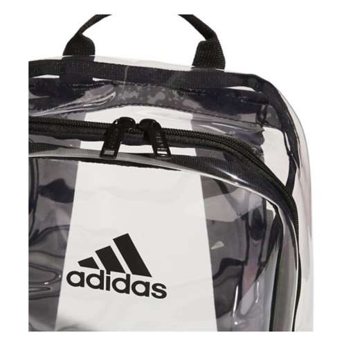 Clear best sale backpack adidas