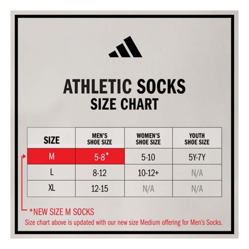 Men's adidas Cushioned Mixed 2.0 Light Cushion 6 Pack Crew Socks - Primary Image