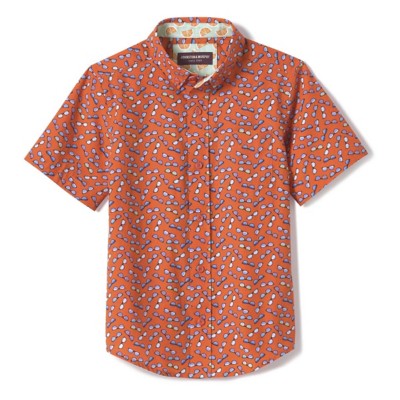 Boys' Johnston & Murphy Printed Button Up Shirt