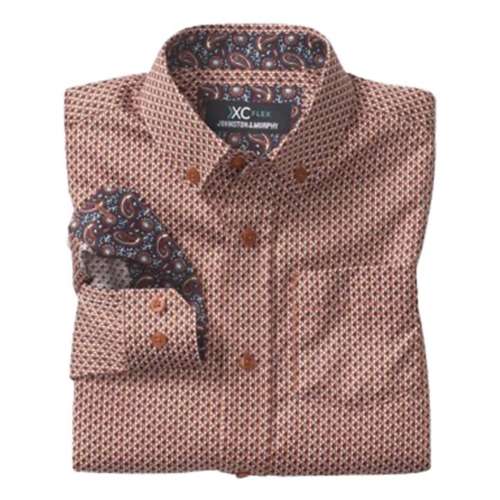 Boys' Johnston & Murphy Print Long Sleeve Button Up Shirt