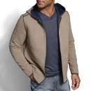 Men's Johnston & Murphy Channel Quilted Reversible Hooded Quilted Jacket