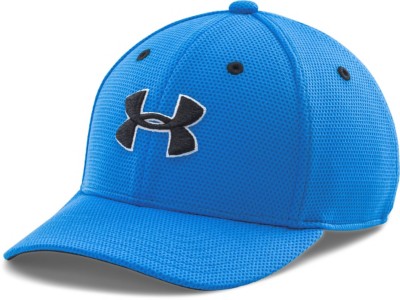 Under Armour Men's Blitzing II Hat Size M/l Black Stretch Fit Cap 1254123  for sale online