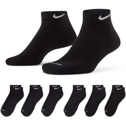 Nike DRI-FIT Everyday Plus Cushion Crew Socks Black (6 Pack)