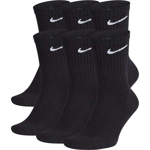 Adult Nike Everyday Cushioned 6 Pack Crew Socks | SCHEELS.com