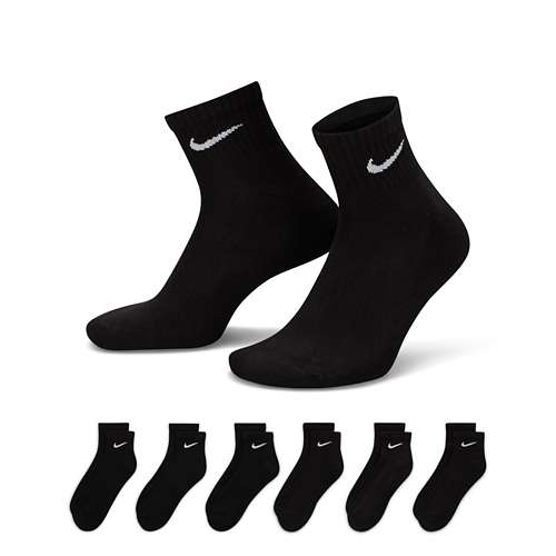 Adult Nike Everyday Cushioned Training 6 Pack Ankle Socks