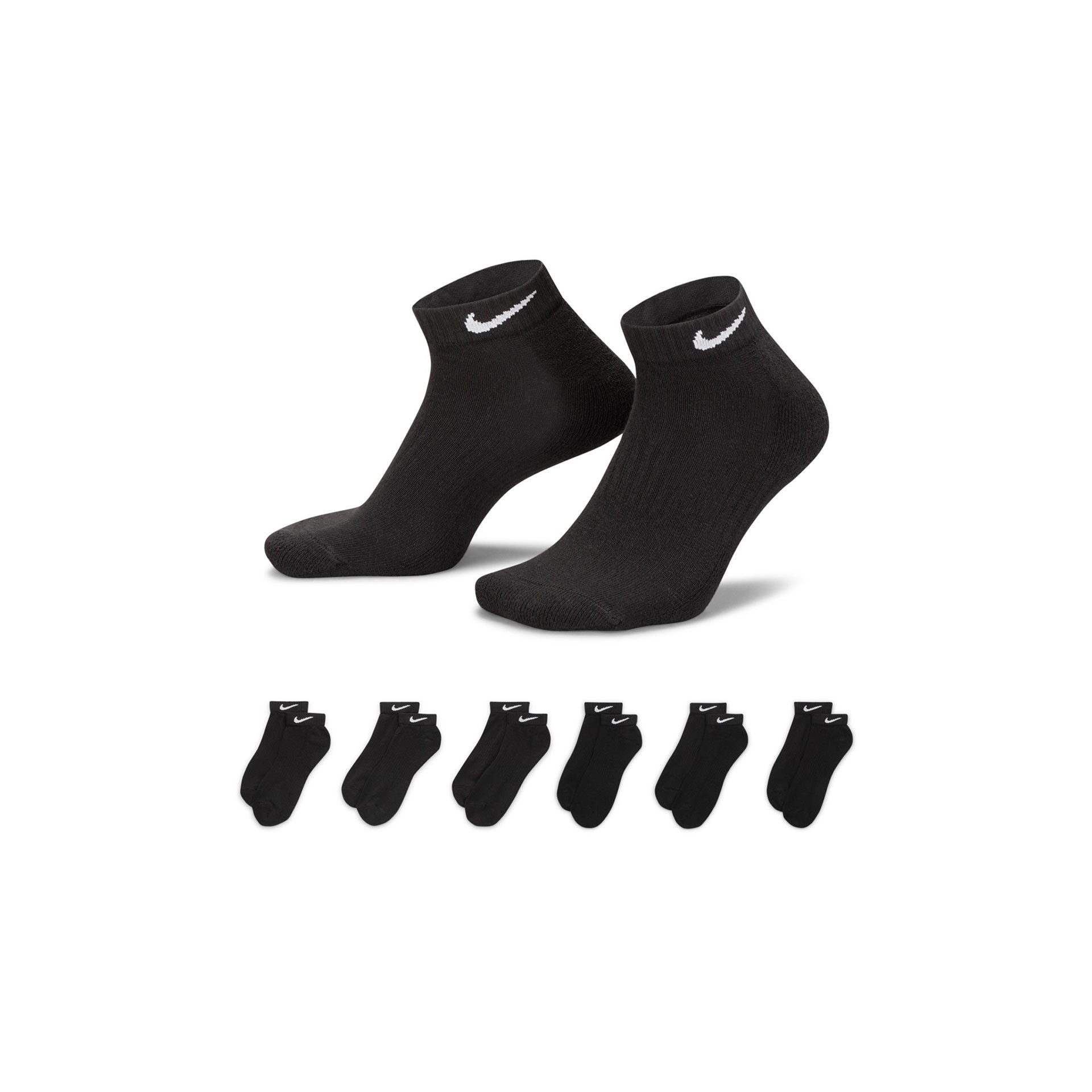 Adult Nike Everyday Cushioned Training 6 Pack Ankle Socks