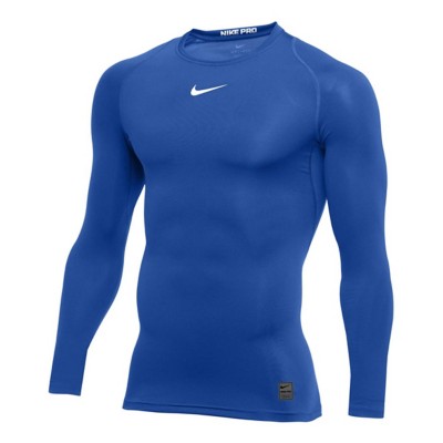 blue nike compression shirt