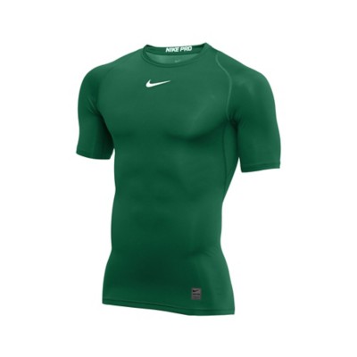 nike green compression shirt