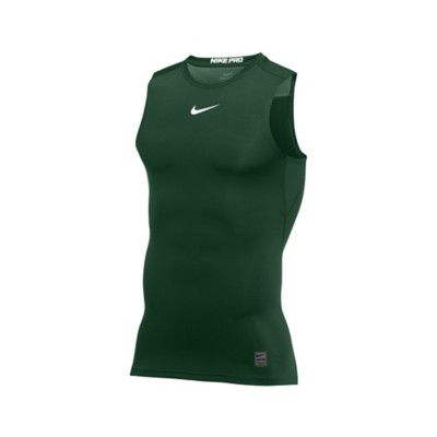 green nike compression shirt