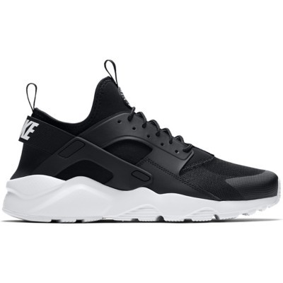 mens black and white nike huarache