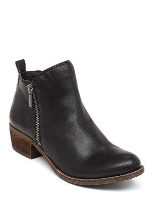 lucky basel bootie black leather