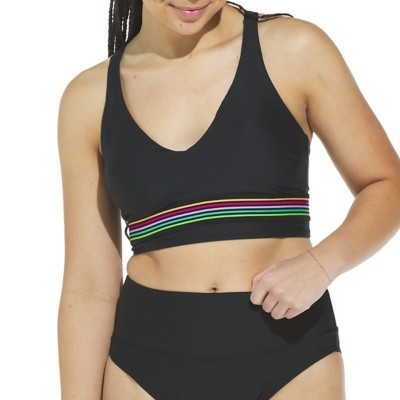 Women's Next Good Karma Rainbow V Neck Swim Bikini Top