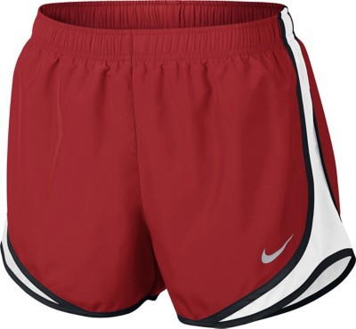 red nike running shorts
