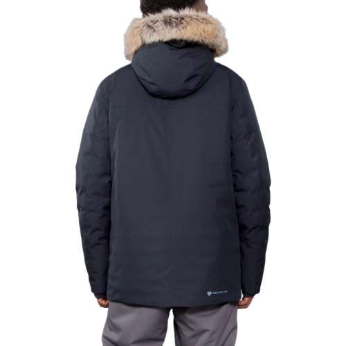 Men's Obermeyer Ridgeline Faux Fur Hooded Shell Jacket