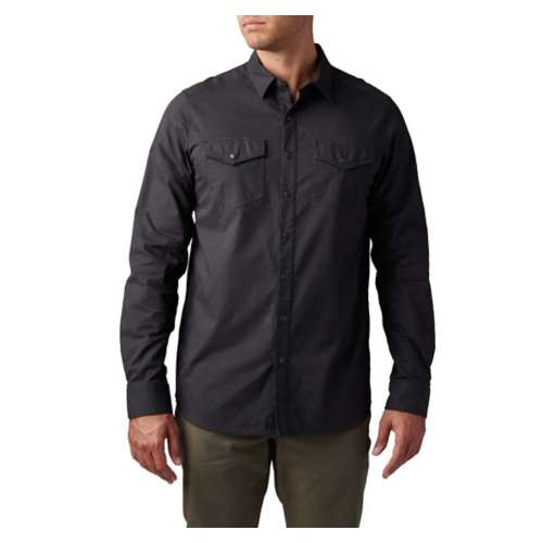 Men's 5.11 Gunner Solid Long Sleeve Button Up Shirt