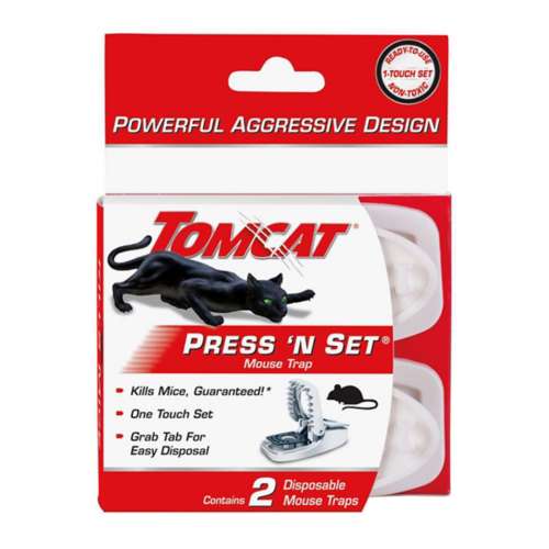 Tomcat Press 'N Set Small Snap Trap 2 Pack