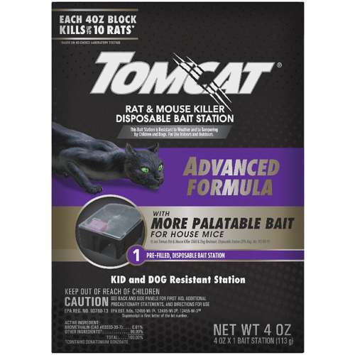 Tomcat Rat & Mouse Killer Disposable Bait Station - 1 Pack
