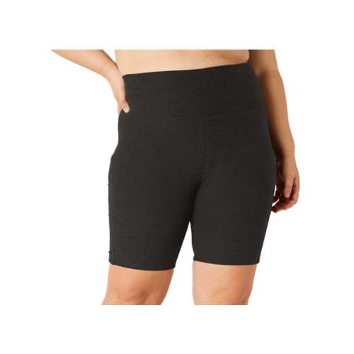Women's Beyond Yoga Plus Size Spacedye Team Pockets High Waisted Biker pants shorts