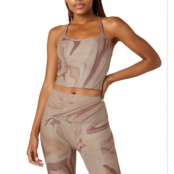 Women's Beyond Yoga Printed Spacedye Slim Racerback Cropped Tank Top product image
