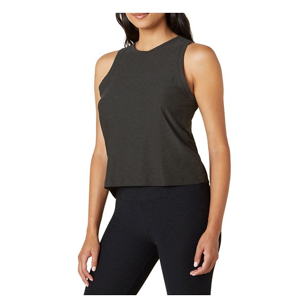 Women's Beyond Yoga Featherweight Rebalance Crew Neck Yoga Tank Top 2XSmall Darkest Night
