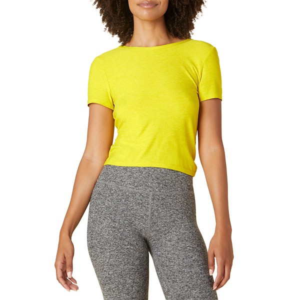 Women's Beyond Yoga Featherweight Twist Out Cropped Tee product image