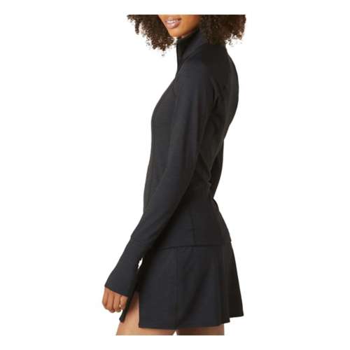 Women's Beyond Yoga Heather Rib Take a Hike Long Sleeve 1/4 Zip