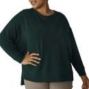 Women's Beyond Yoga Plus Size Off Duty Crewneck two-tone sweatshirt